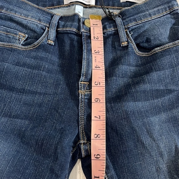 FRAME Le Skinny de Jeanne Cascade hem jeans size 26 NWT - Picture 9 of 10